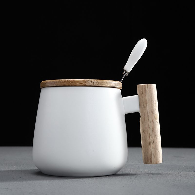White with Spoon Lid