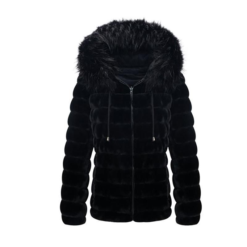 Giolshon Damen Faux Shearling Jacke mit Kapuze, Shaggy Coat Giolshon Damen Faux Shearling Jacke mit Kapuze, Shaggy Coat