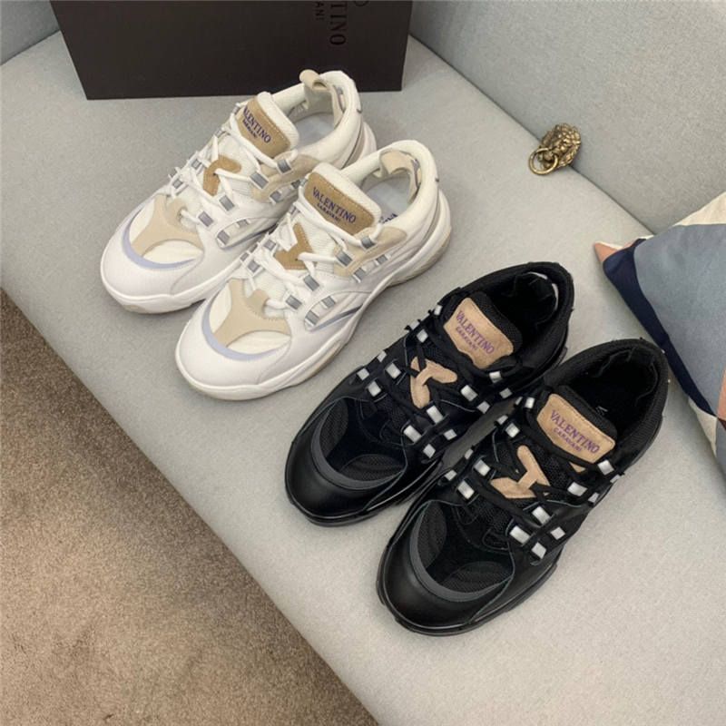 Acheter Pas Cher Valentino L 2021 Nouveau Top Quality Designer Hommes  Casual Chaussures Casual Femme Femme En Cuir Sneakers Entraîneurs De  Prestige EM49280 Du 79,34 € | Fr.Dhgate