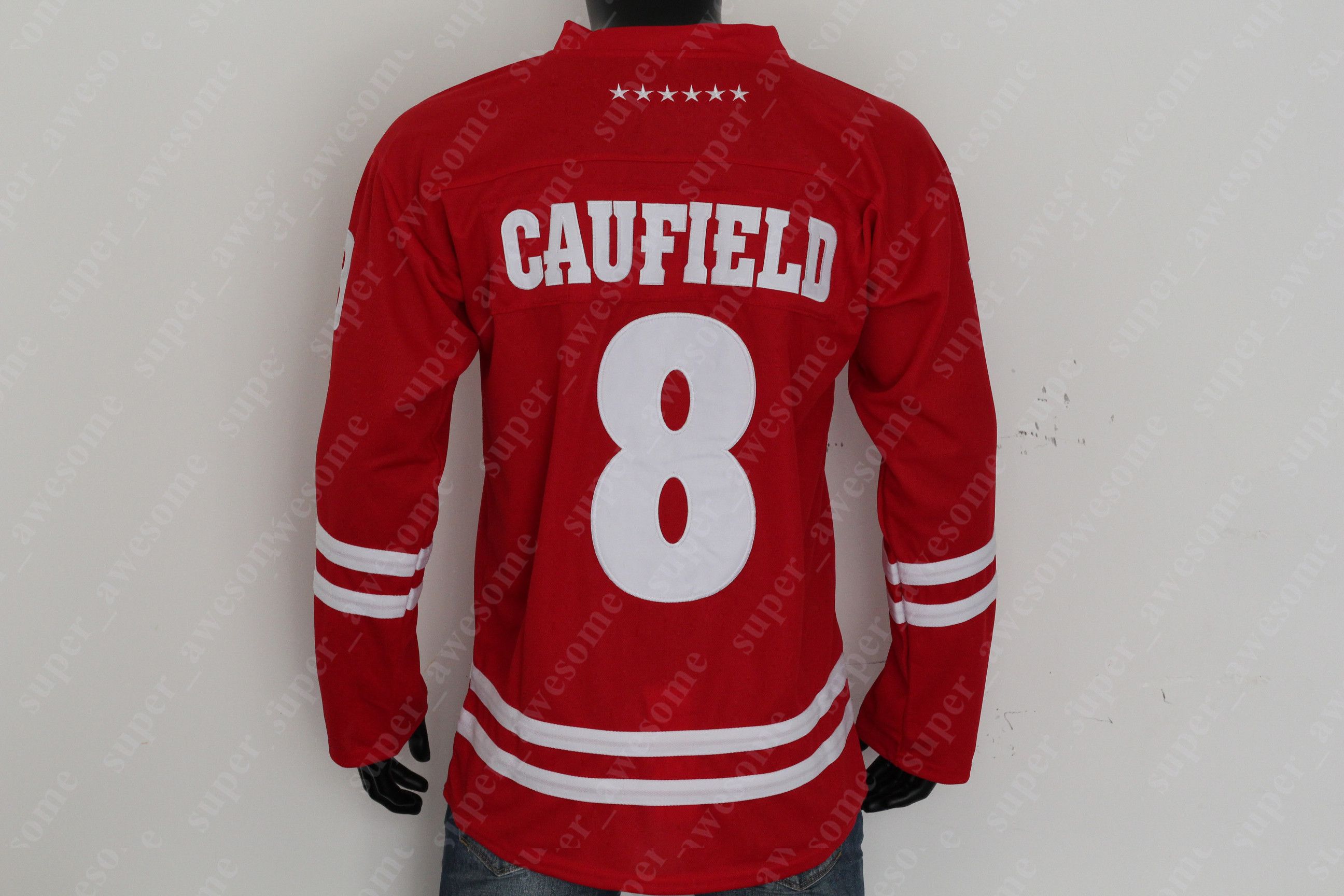 Wisconsin Badgers Hockey Jersey Cole Caufield Linus Weissbach Alex