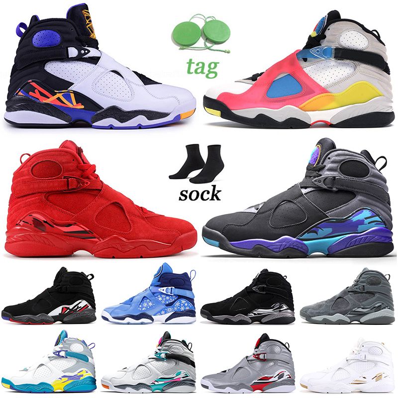 Nike Air Jordan 8 Retro Zapatos De Baloncesto Auténticos De Alta Calidad  Jumpman 8 8s Tres Turba San Valentín Día Aqua Negro Copo De Nieve Fresco  Ovo Ovo Blanco Playoff Por Drop_shipping_store,