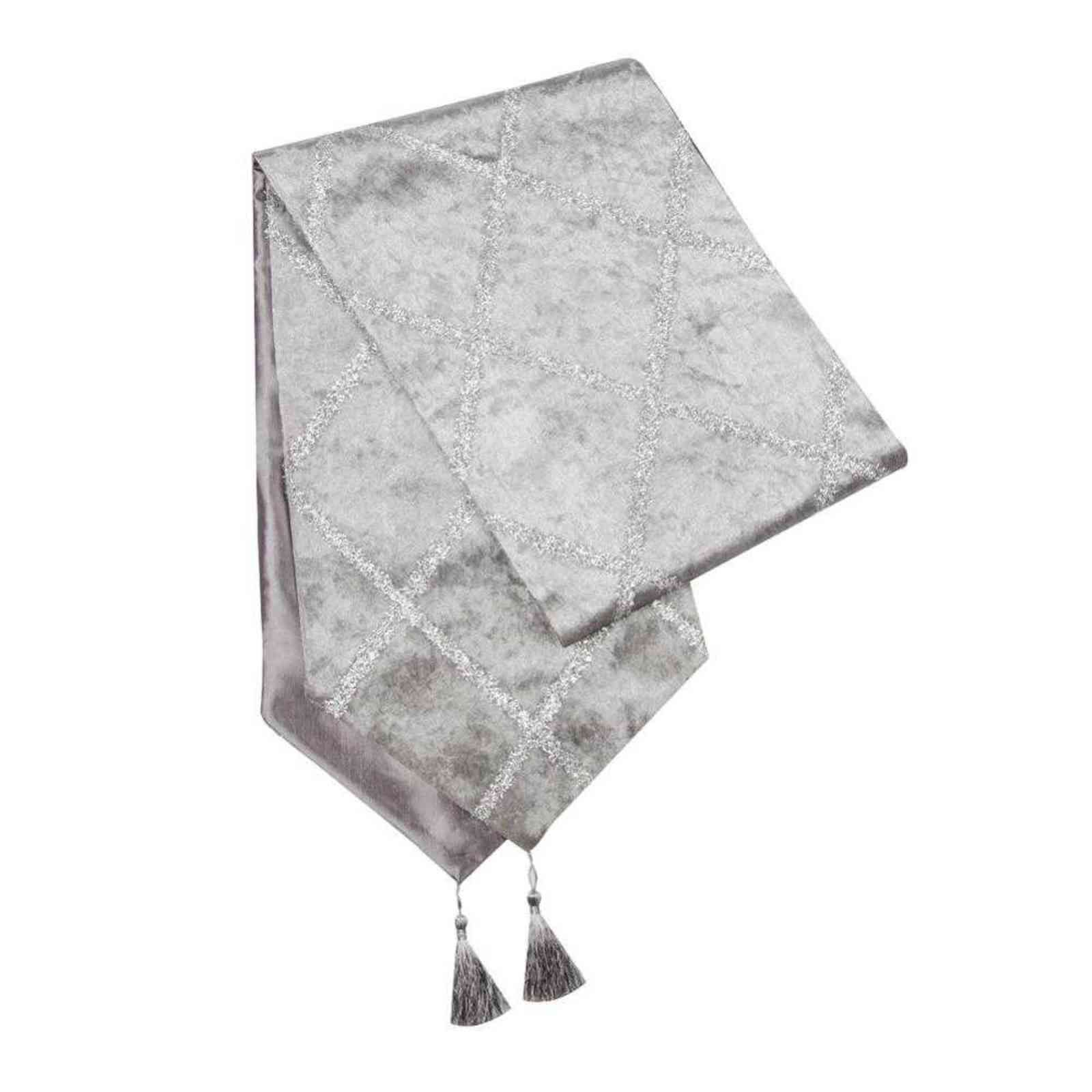 Cinza Check-listrado quadrado-33 cm x 180 cm