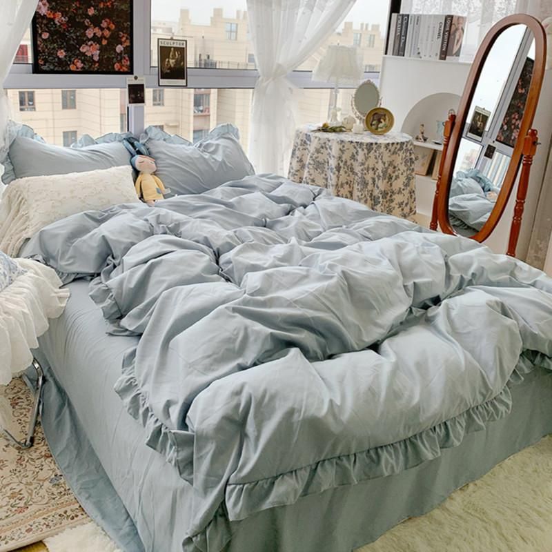 Bedding Sets Luxury Solid Color Bohemian Set King Size Soft Bed Sheet Pillowcases Quality Quilt Cover Summer Sheets For Home Textile From Copy02 67 11 Dhgate Com Bedding Sets Luxury Solid Color, Bohemian King Size Bedding