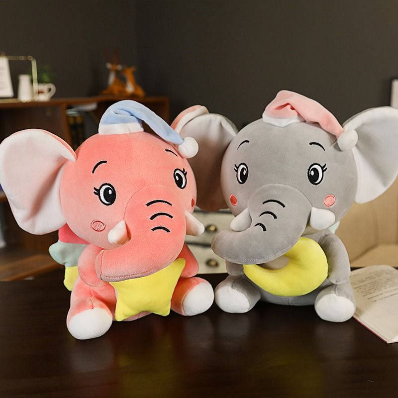 Acheter Elephant Dormant Avec Lune Peluchon Peluche Jouets Soft Chapeau Delephant Doll Home Decor Meilleur Cadeau Bebe Jouets Cadeau Danniversaire Pour Les Filles De 22 Du Childlike03 Fr Dhgate Com