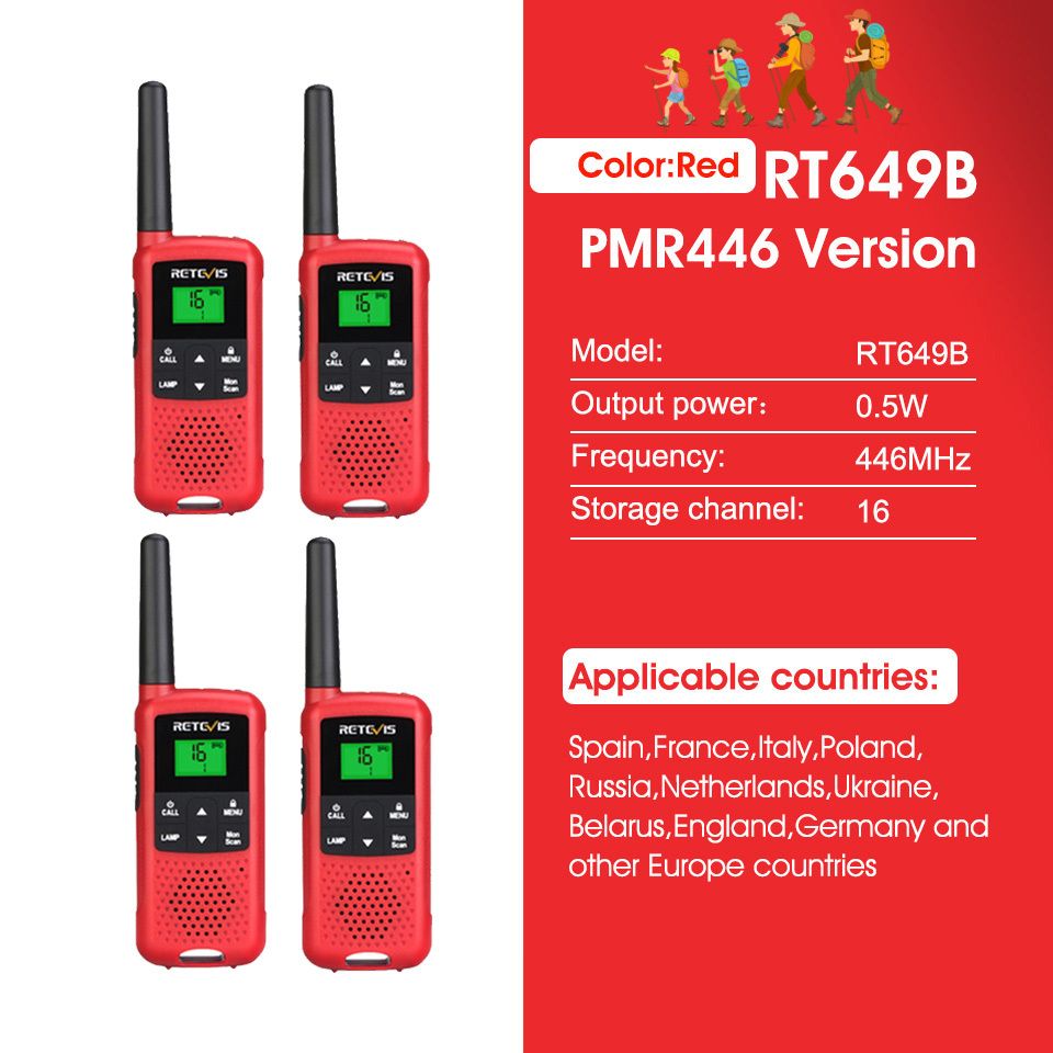 4pcs Red Pmr