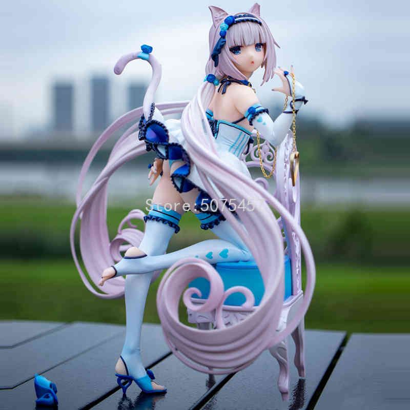 Anime chocolate and vanilla nekopara action figure, 24cm, chocolate, vanilla, sliding toy, collectible toy Anime chocolate and vanilla nekopara action figure, 24cm, chocolate, vanilla, sliding toy, collectible toy