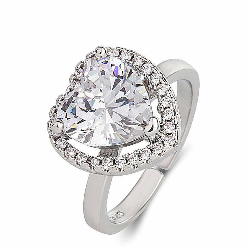 White Diamond Ring Platinum