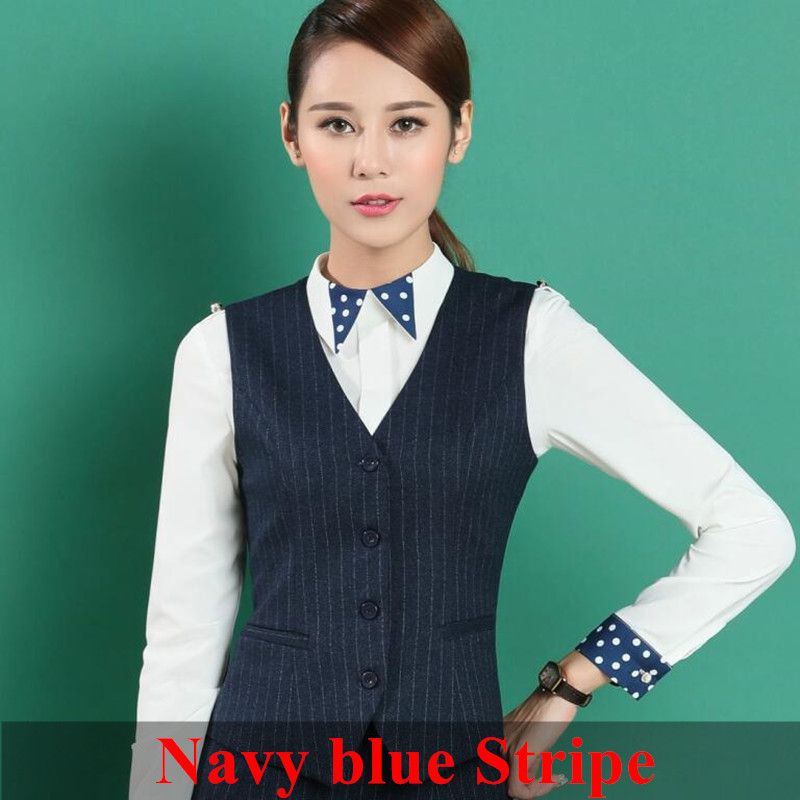 Navy Stripe Weste