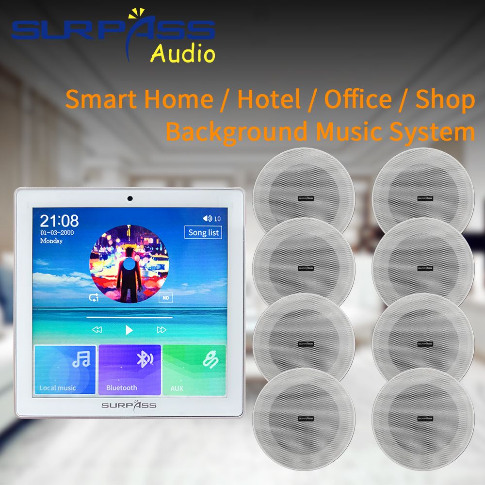 Amplificador de cine en casa Kit del sistema audio de 4 pulgadas IPS Mostrar pantalla