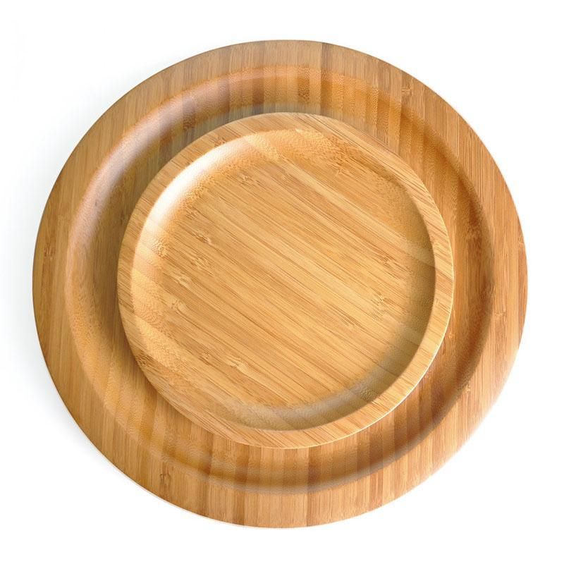 Platos Redondos De Bambú Desechables De Servilletas Bambu Platos Redondos De Bambú Desechables De Servilletas Bambu