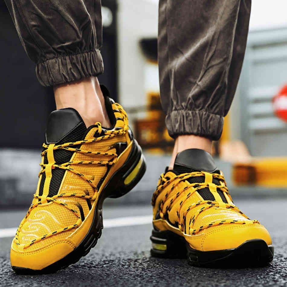 GroothandelCasual Mens Grote Sportschoenen Luchtkussen Tidal Running Mode  Outdoor Dikke Soled C106 R4XN Bij Stock100 Onder 43,86 € |DHgate