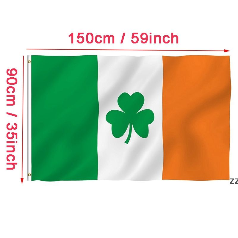 Winkel Voor Banner Vlaggen Online, Ierland Vlag 90x150cm Polyester Groen Wit Oranje Gedrukt Home Party Opknoping Vliegende Decoratieve Ierse Vlaggen Banners Hew7075 Tegen Prijzen Als 1,8 € Stuk |DHgate