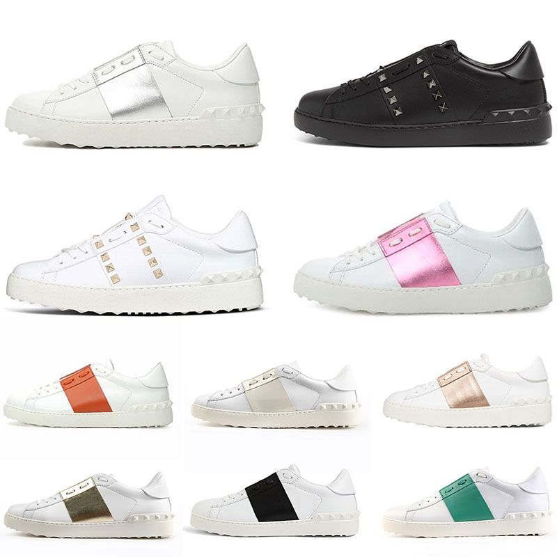 Acquista Valentino Red Bottoms Loafers Scarpe Eleganti Firmate Uomo Donna  Luxury Brand Fashion Spikes In Pelle Nero Bianco Rosa Verde Golden Sport Sneakers  Scarpe Da Ginnastica Taglia 35 46 A 29,61 €
