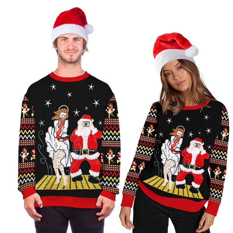2022 Mens Sweaters Couples Ugly Christmas Sweater Funny Novely Xmas Print Jumper Casual Holiday Unisex Pullovers Top Women Man Sweatshirts Cloth From Dhtopclothes, $23.67 | Dhgate.com