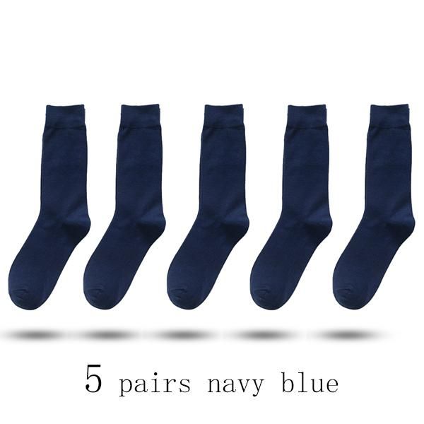 5 pares azul marino