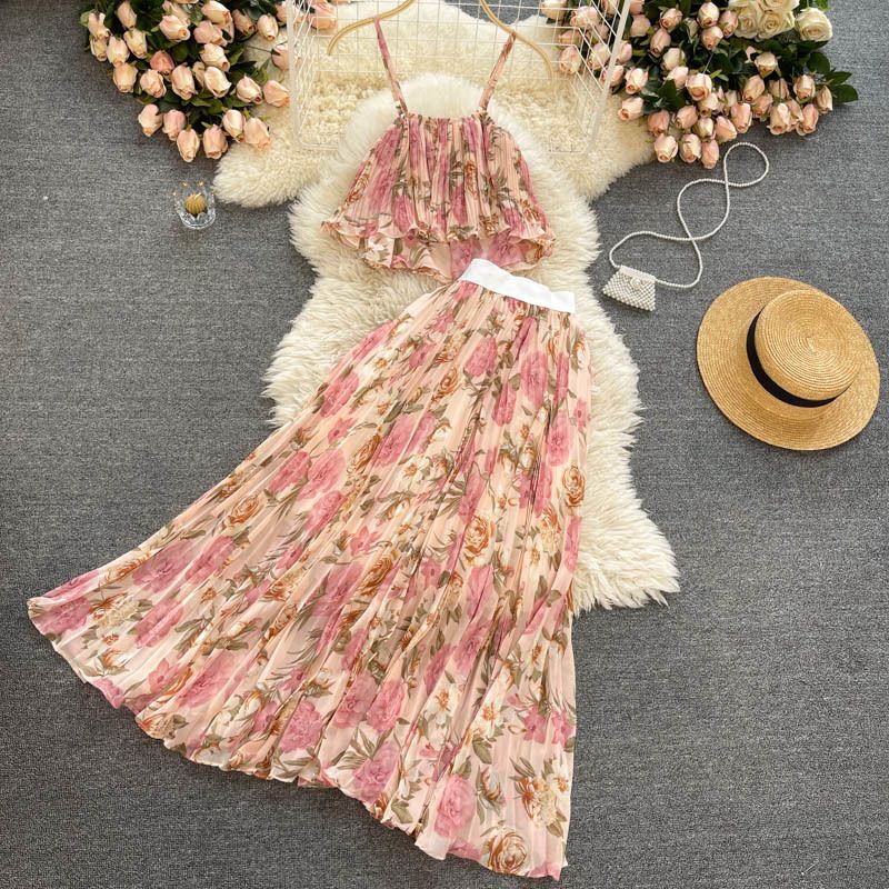 Apricot-pink Floral