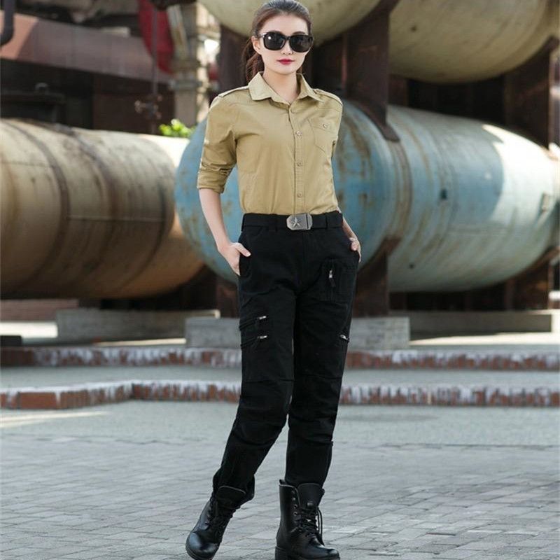 Compra Libertad Knight Mujeres Militar Militar Pantalones Mujer Soldado  Entrenamiento Danza Primavera Autumn Outdoors Negro Verde Casual Pantalones  Barato | Entrega Rápida Y Calidad | Es.Dhgate