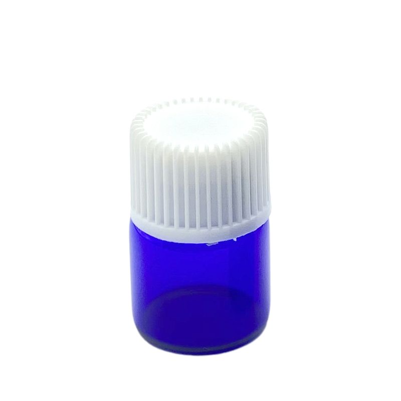 Bleu avec blanc-3ml-trou