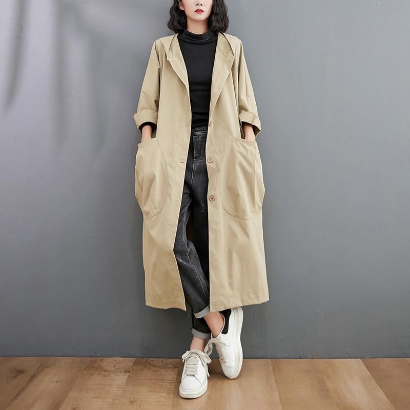 Abrigo De Moda De Invierno Para Mujer Ma Bolsillos Sueltos Abrigo De Moda De Invierno Para Mujer Ma Bolsillos Sueltos