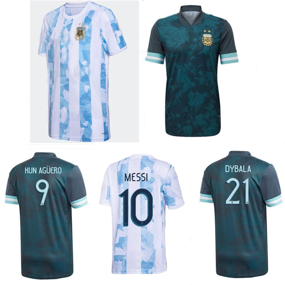 2021 Argentina Soccer Jerseys 2021 2022 Copa America Home Away 21 22 MESSI DYBALA Men Kits