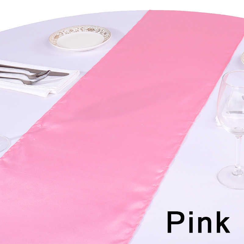 Pink-Satin Table Runners-30x275cm