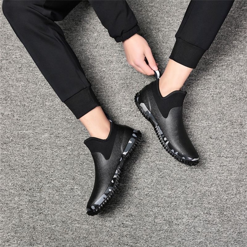 Compra Zapatos Impermeables De Goma Para Hombre Antideslizante A Prueba De  Agua Neopreno Botas De Lluvia Deslizamiento En Resistencia Jardín Zapatos  De Lluvia Calzado De Trabajo Calzado Barato | Entrega Rápida Y