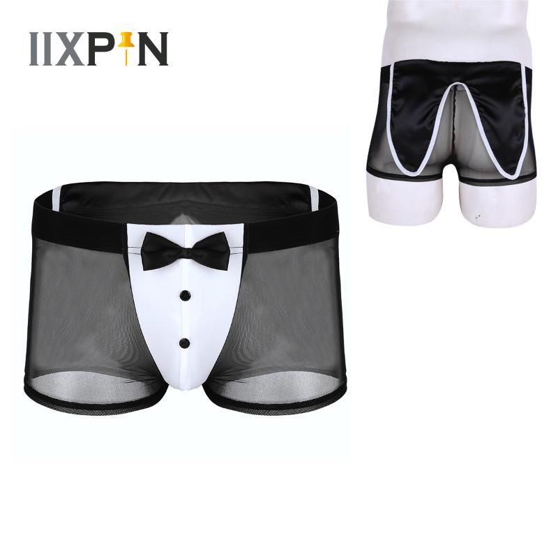 Compra Calzoncillos Caballero Lencería Hombres Doncella Ropa Interior Sexy  Orejas Bragas Boxeadores Boxeos Bichos Bulge Malla Ver A Través De  Graciosos Barato | Entrega Rápida Y Calidad | Es.Dhgate