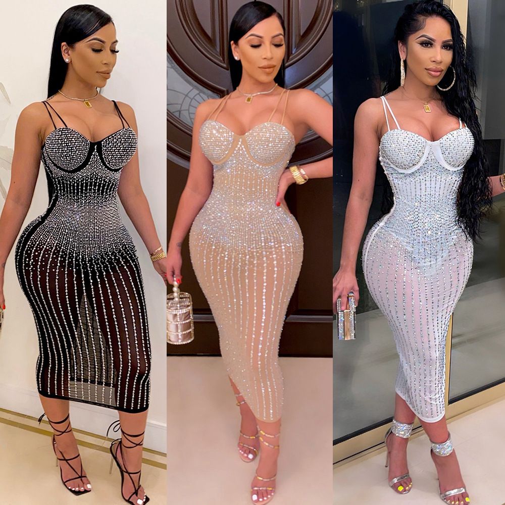 diamond long sleeve dress