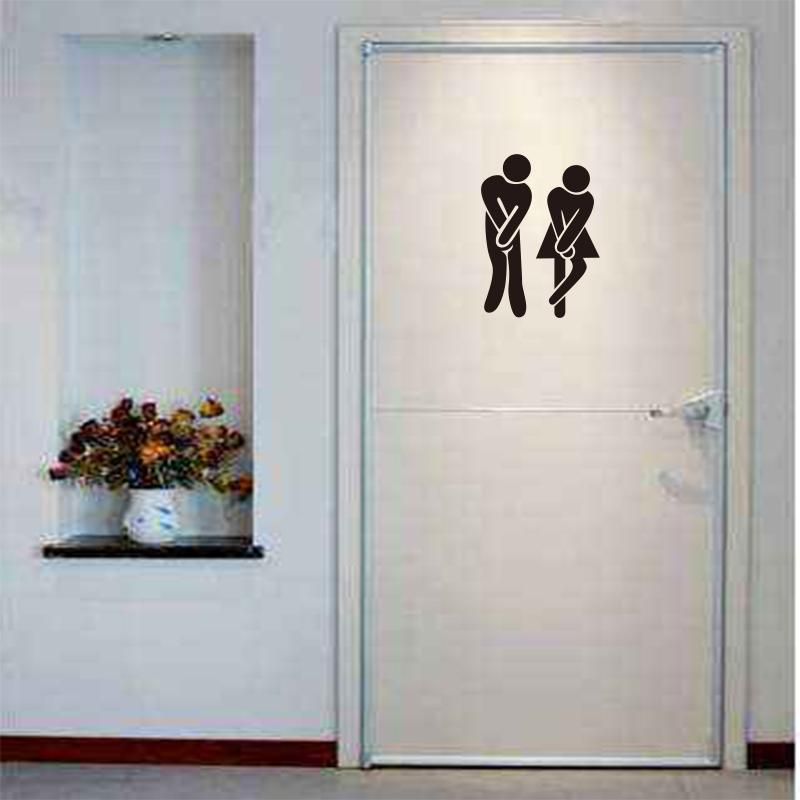 Wall Stickers Funny Men And Women Toilet Bathroom Door Signs Removable Decal Art Wallpaper Home Decoration Painting Decor Wall Stickers Funny Men And Women Toilet Bathroom Door Signs Removable Decal Art Wallpaper Home Decoration Painting Decor