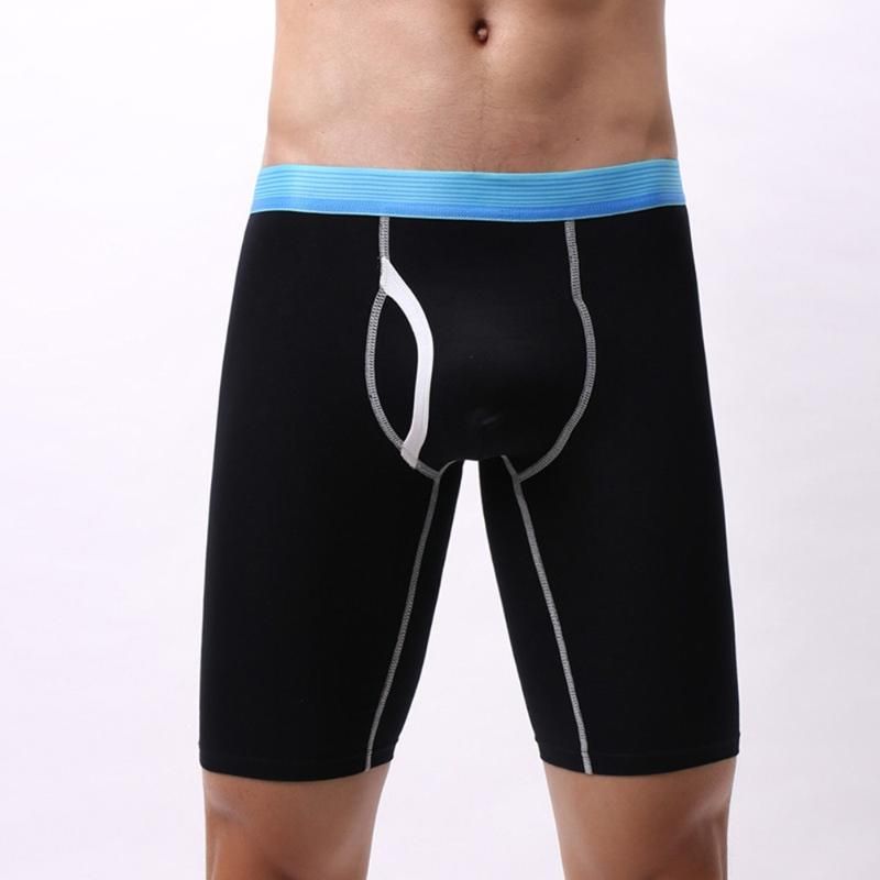 Calzoncillos largo boxer pantalones cortos sexy bolsillo ropa interior cómoda bragas jogging pantalón bicicleta hombre
