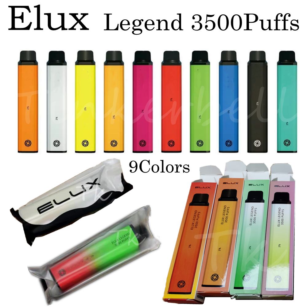 Elux Legend Disposable Vape Pen E Cigarettes 3500 Puffs 2 1500mAh