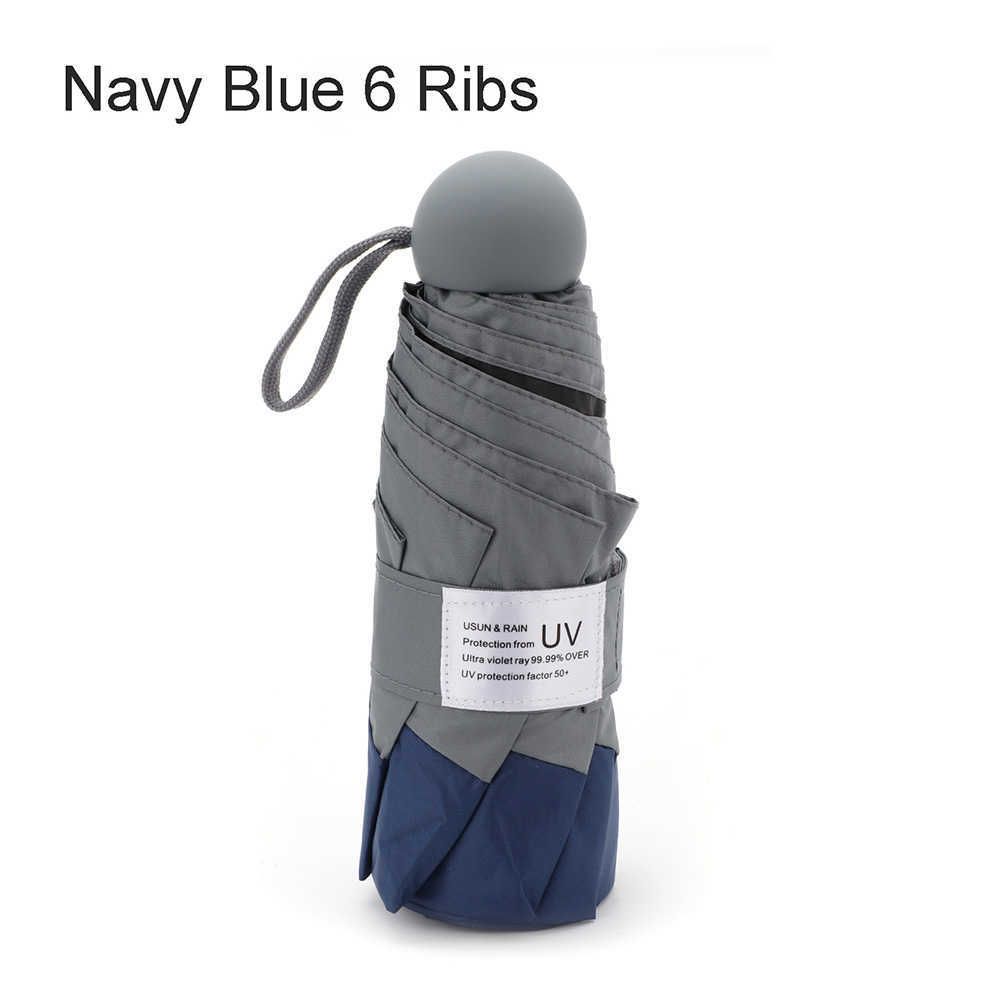 Navy Blue 6 Ribs