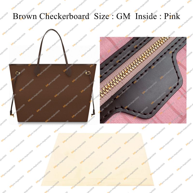 GM Brown Grid/Pink New Leathe