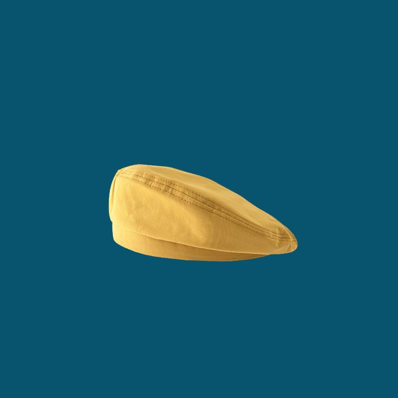 Lekka board beret żółtego