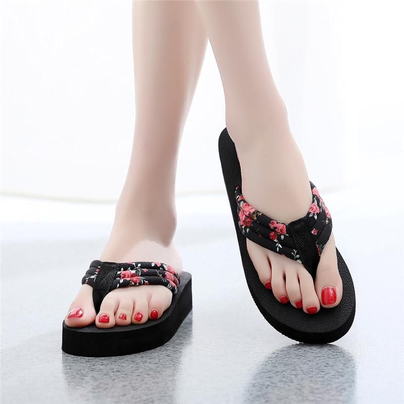 Womens Slippers Bohemian Flower Ladies Slipper Summer Flat Sandals Female  Beach Casual Indoor Home Shoes Flip Flops #40 From Concerweek, $12.33 |  DHgate.Com