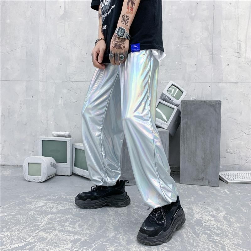 Mens Pants M XXL Fashion Loose Fit Punk 