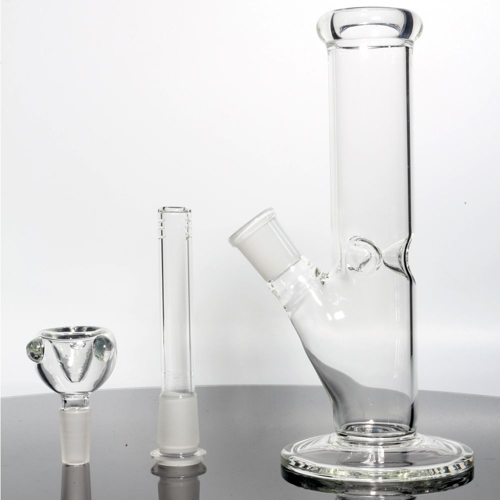 8 inch Hookah Water Pipe Heavy Glass Bong Smoking Pipe w/ ICE catcher 14mm Bowl 