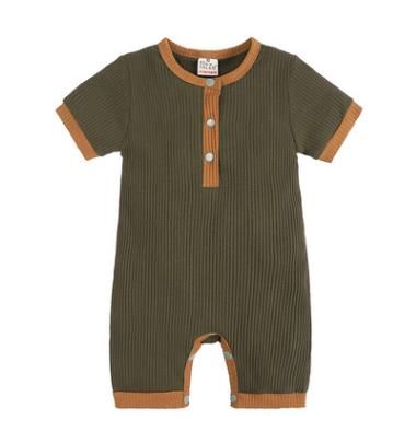 #1 solid baby rompers