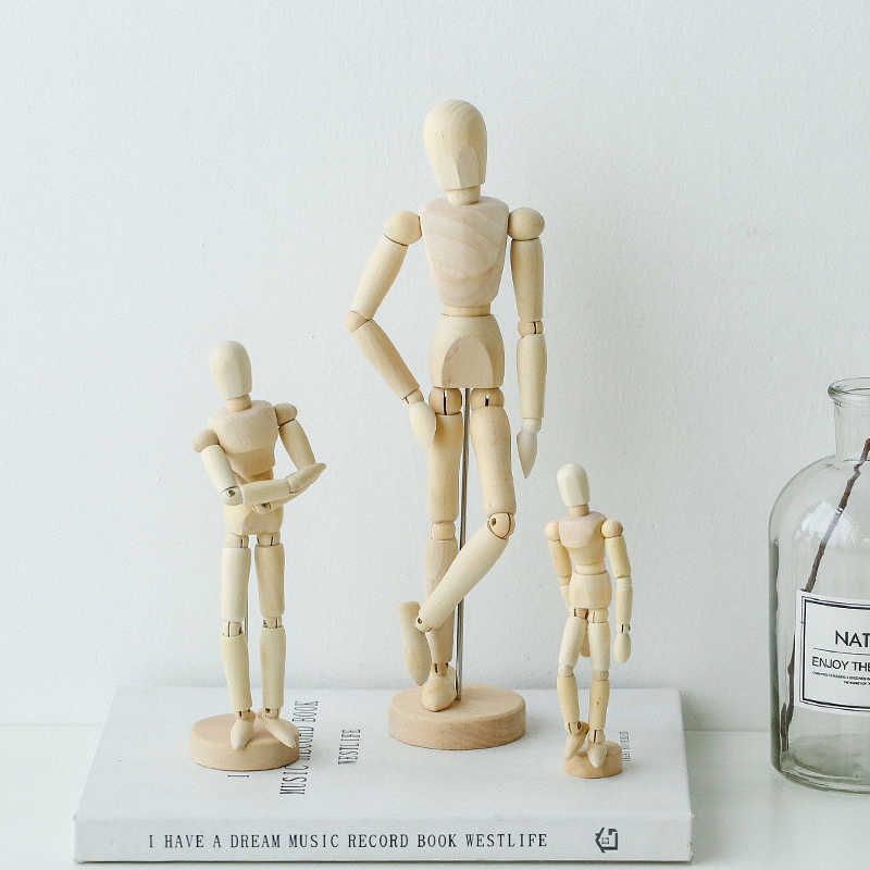Wooden Art Mannequin , Human Body Proportions Drawing Mannequin Wide  Applicability for Painting for Sketching(4.5 inch Wooden Figure (Standard  Size