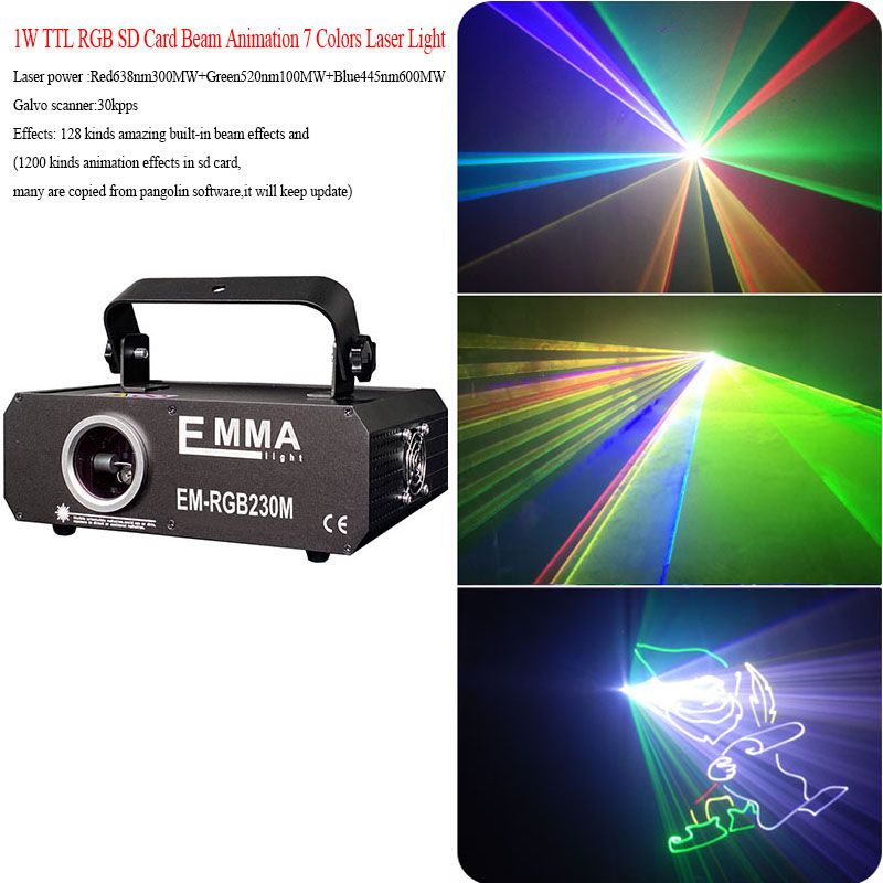 Billiga 1W RGB-laser