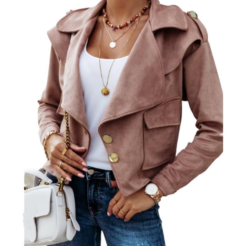 khaki suede jacket womens
