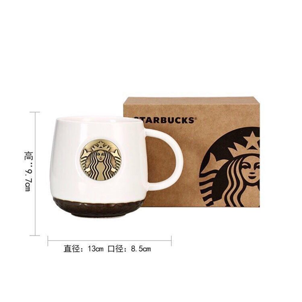 Cuanto Cuestan Las Tazas De Starbucks 414ml Starbucks Taza De La Cerámica Taza De Lujo Tazas De Beso De Lujo Sin  Tapones Y Cuchara Tazas De Cerámica Casada Parejas Aniversario Mermaid  Bronce Medallion Productos Regalo De 6,78 € |