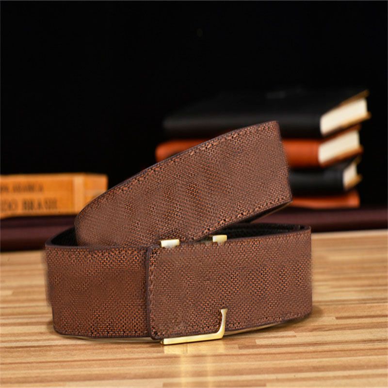 Black and brown grid(Gold buckle)