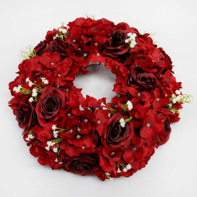 Burgundy Wreath-30cm