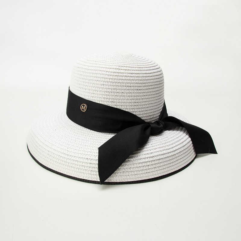 D-98 Bianco M-Standard Bow Hat con ampia grondaia