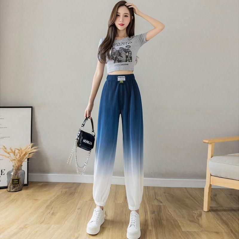Compra Pantalones Para Mujer Capris Mujer Jeans Sportswear Verano Suelto  Legged 2021 Cintura Alta Gota Cambio Color Pantalones Vaqueros Mujer Barato  | Entrega Rápida Y Calidad | Es.Dhgate