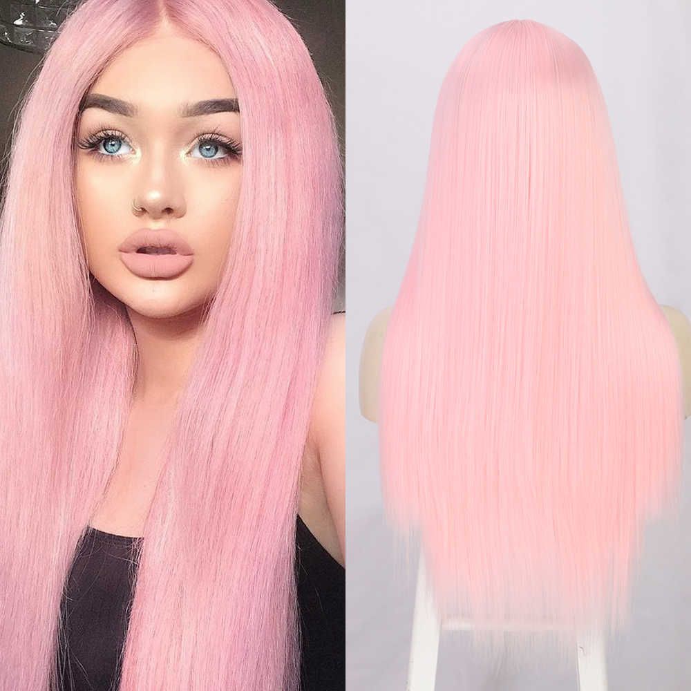 Różowa peruka