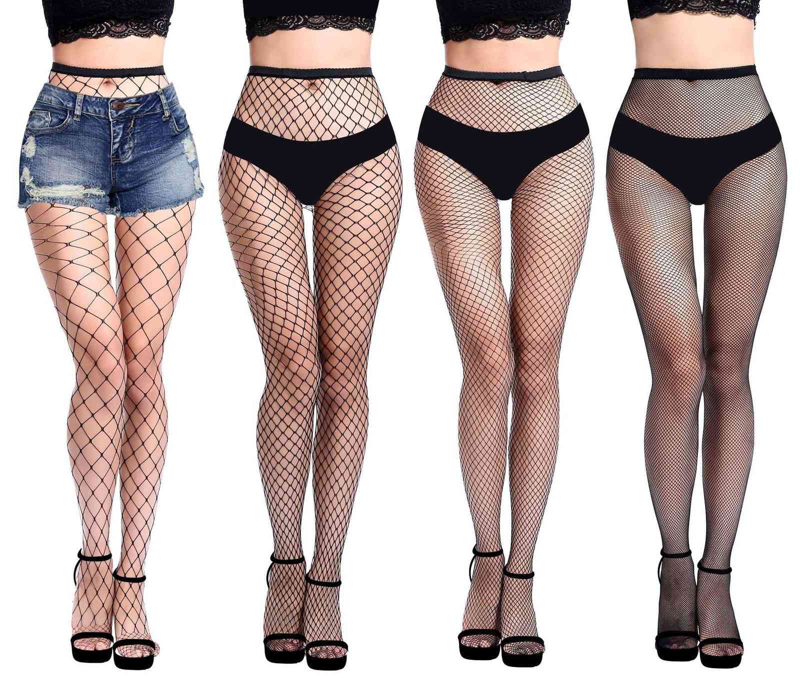 Small W26 Mesh Show Thin Stockings Hole 
