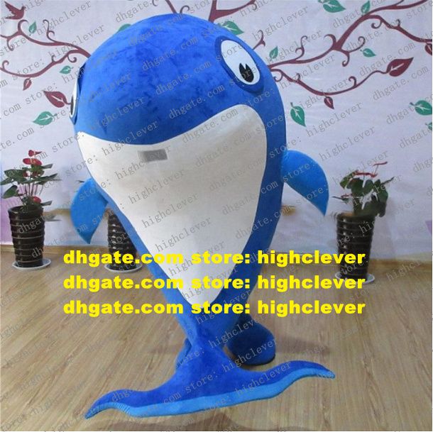 aquí Peave ama de casa Ballena Blue Dolphin Cetacean Porpoise Delphinids Mascota Disfraz de  Historieta Adulto Personaje de dibujos animados Party Party Park ZX2924