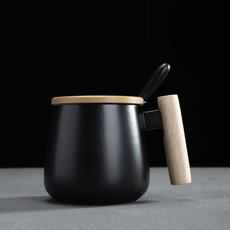 Black with Spoon Lid